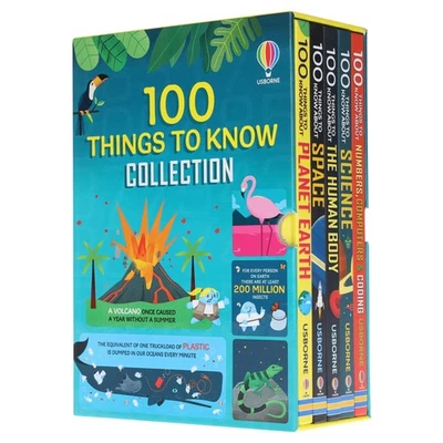 Usborne 100 Things to Know 5 Books Hardback Collection - Age 5-7 - By Alex Frith - Image 1 of 4