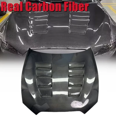 For Mazda Miata MX5 ND ND2 ND3 16-2025 Real Carbon Front Bonnet Hood Trim Cover - Image 1 of 4