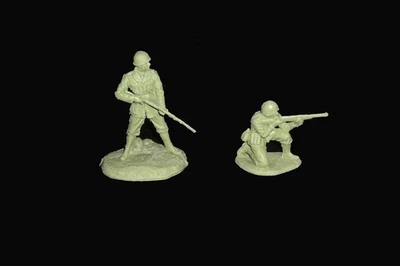 Conjunto de brinquedos soldados de brinquedo italianos da Segunda Guerra Mundial AIRFIX SÉCULO 21 tiros de teste campo de batalha - Imagem 1 de 2