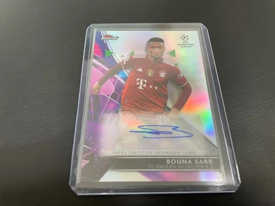BOUNA SARR 2022 TOPPS FINEST UEFA CHAMPIONS LEAGUE AUTOGRAPH AUTO NO.BA-BS - Image 1 of 2