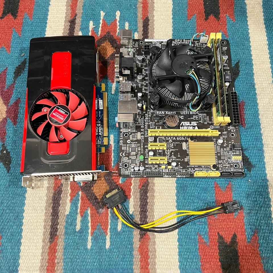 Материнская плата комбинированная ASUS H81M-A mATX! • Core i5-4670K • 16GB RAM • Radeon 7770 2GB - Изображение 1 из 4