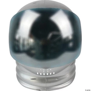 Adults Silver Space Helmet With Reflective Visor Os - Picture 1 of 4