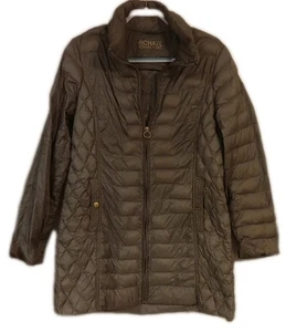 Michael Kors Daunen Stepp Packable Full Zip Puffer Long Jacke Large  - Bild 1 von 14