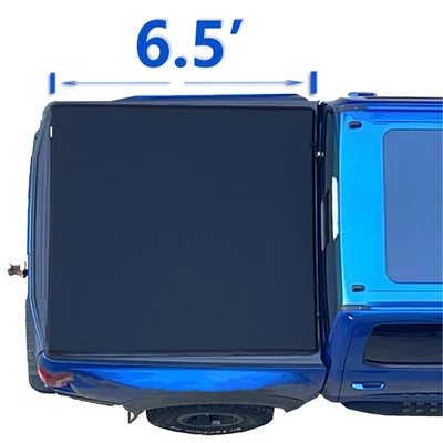 6.5' Soft Roll Up Tonneau Cover for 2014-2019 Chevy Silverado 1500 Truck Bed - Image 1 of 4