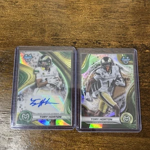 2024 Bowman Best University Tory Horton 2 Karten Lot mit Auto & Silver Seahawks - Bild 1 von 6