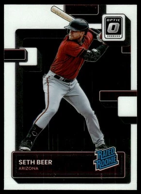 2022 Donruss Optic RATED ROOKIE Seth Beer Rookie Arizona Diamondbacks #58 - Image 1 of 2