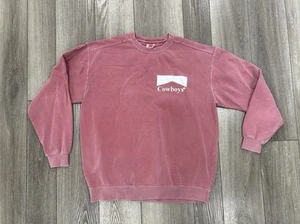 COMFORT COLORS LONG SLEEVE COWBOYS Pink Women’s T-SHIRT Xl - Picture 1 of 7