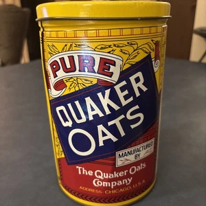 Lata vintage Pure Quaker Oats Company 1984 - Imagen 1 de 8