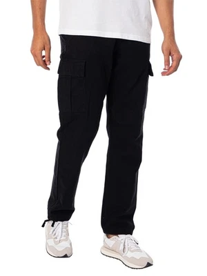 Jack & Jones de los hombres Kane Barkley Pantalones Cargo Sueltos, Negro - Imagen 1 de 4