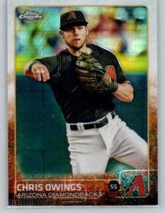 2015 Topps cromo #37 Chris Owings refractor prisma Arizona Diamondbacks - Imagen 1 de 2
