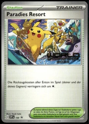 Paradise Resort 2024 World Championships GERMAN Promo SVP 045 LP Pokemon - Image 1 of 2