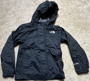 THE NORTH FACE Boys Hyvent Jacket XS 6 Winter Shell Youth Windbreaker Black - Picture 1 of 9