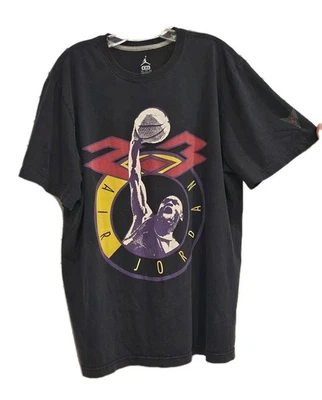 Camiseta De Colección Michael Jordan Air Jordan Talla XXL Negra Jordan 23 Chicago Bulls Foto 1 de 4