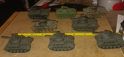 (G-13) 5 Roco M-41 & 3 EKO M-42 AA Guns. Missing Pieces. Painted. Sold As Is. - Image 1 of 4