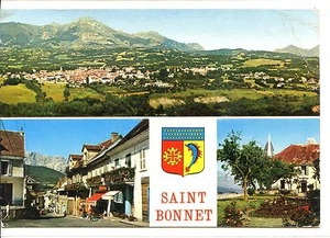 CP 05 HAUTES-ALPES - Le Champsaur - St-Bonnet - Multivues couleurs - Blason - Picture 1 of 1