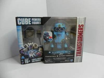 Transformers AllSpark Tech Autobot Sqweeks Cubo Power Figure Starter Pack Hasbro Foto 1 de 4