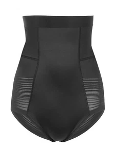 NEU GRÖSSE 10 SCHWARZ FIRM CONTROL HOCHRISE TAILLE CINCHER MARKS & SPENCER SHAPEWEAR - Bild 1 von 3