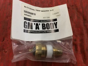 NEW 64-72 Chevelle Temperature Gauge Sending Unit KR00611 19A355 STI TS6 71 70 - Bild 1 von 3