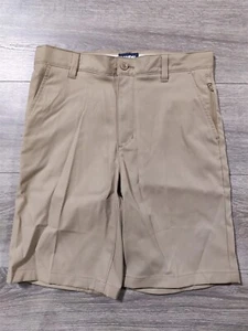 Lands End Shorts Kids Boys Size 14 Beige Bottoms Active Chino School Uniform - Picture 1 of 9