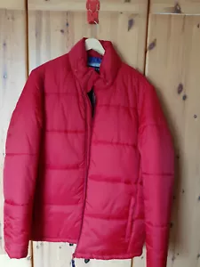 Herren Steppjacke Gr. L rot m. dünner Kapuze im Kragen - Bild 1 von 4