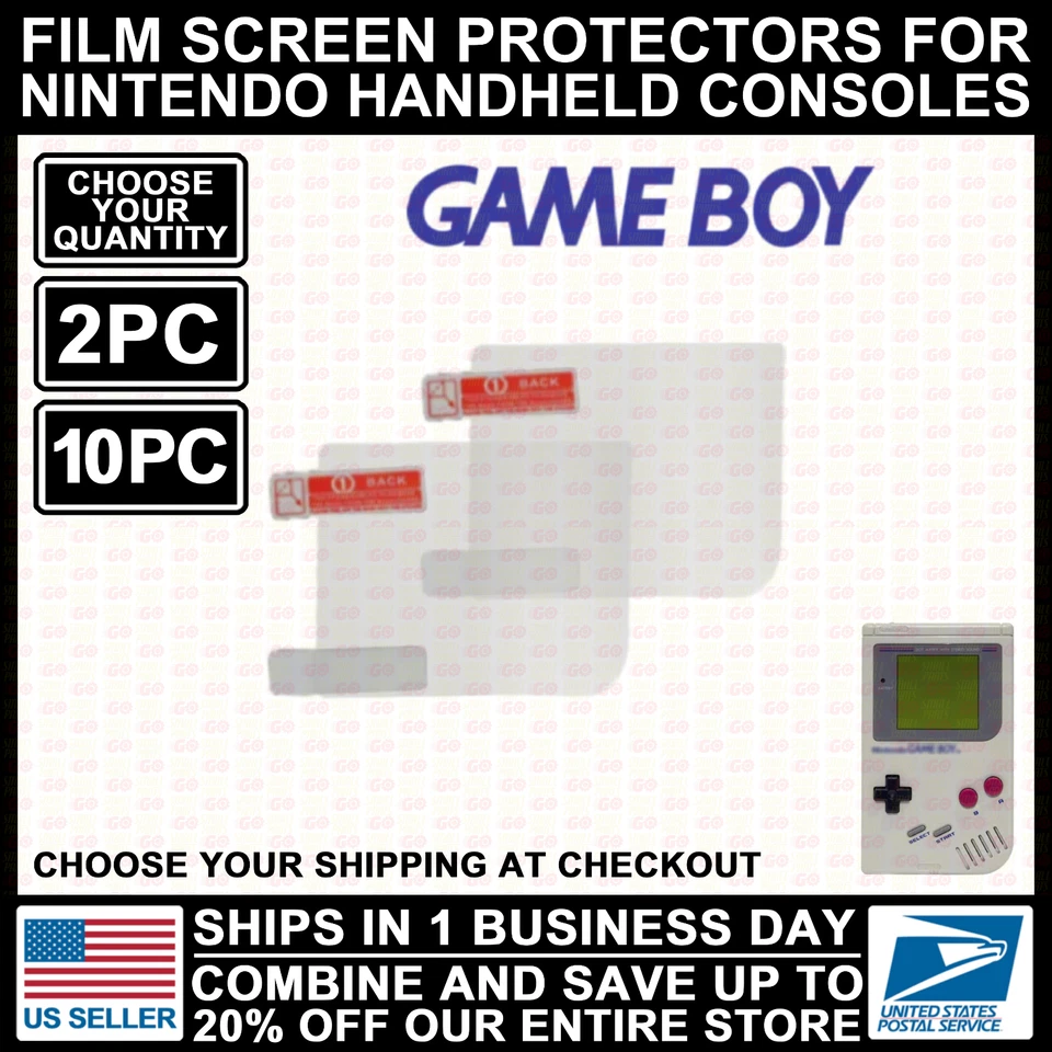 NUEVO Protector de Pantalla de Plástico Película para Nintendo Original Game Boy DMG-01 Foto 1 de 3