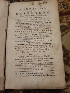 A New System of Husbandry : From Many Years Experience, with Tables Shewing 1785 - Imagen 1 de 8