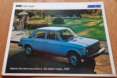 American Fiat 128 1978 sedán de 4 puertas folleto de ventas de autos de Estados Unidos. Catálogo 1979 Foto 1 de 2