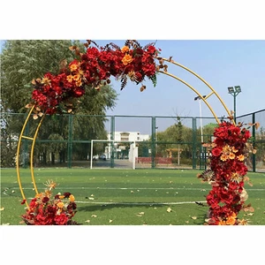 Round Wedding Arch Backdrop Stand Metal Wreath Arch Flower Frame Party Decor NEW - Picture 1 of 8