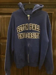 Seton Hall University zip up Hoodie (XL+) by Champion pre-owned - Picture 1 of 3
