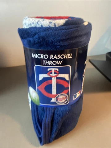 Minnesota Twins Micro Raschel Throw (New) 46” X 60” Cover