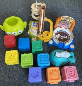 Toddler Kids Toys Bundle Set Block Toy Story Roller Coaster Bumper Car Sensory - Picture 1 of 6