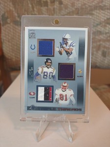 2002 Crown Royal Marvin Harrison Chris Carter Terrell Owens Triple Threads 3 HOF