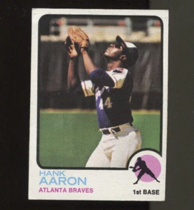 Tarjeta de Hank Aaron 1973 Topps Baseball #100 - Excelente #3965 - Imagen 1 de 1