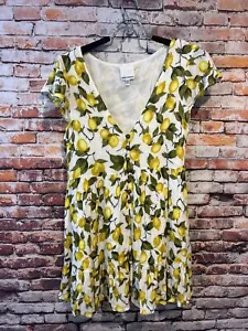 Skylar + Madison Lemons Lined Dress Tunic Women’s Size Medium - Picture 1 of 6