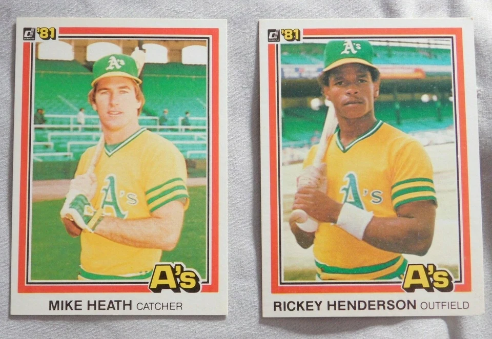 1981 Donruss Oakland A's Baseball Card Pick one - Image 1 of 1