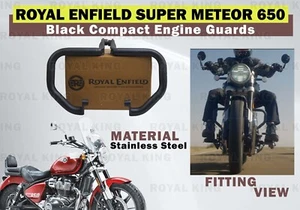 Royal Enfield Super Meteor 650 "Stainless Steel Compact Engine Guard" - Picture 1 of 8
