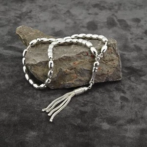 925 Sterling Silber 33 Tasbih Islamic Misbaha 501135 Tespih, Muslim Geschenk, Real P - Bild 1 von 9