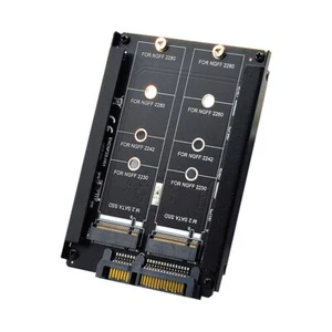2.5inch SATA HDD Disk Drive to Dual NGFF B+M Key M.2 SSD Card JBOD Enclosure - Picture 1 of 12
