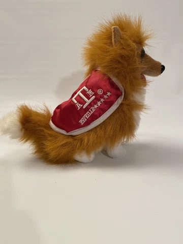 Texas A&M Aggies Mascot Reveille TEAM CROSSBARS Stuffed Animal Plush Toy Tag Cover