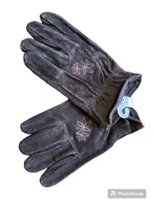 Guantes de trabajo de jardín de cuero suave para mujer talla grande nuevos sin etiquetas - Imagen 1 de 3