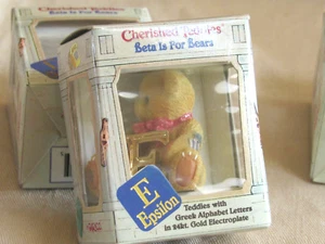1997 Cherished Teddies Beta is for Bears Epsilon 306045 Greek Letter Series NIB - Bild 1 von 3