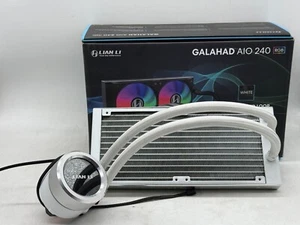 Lian Li Galahad AIO 240 RGB CPU Liquid Cooler White w/ Original Box - Picture 1 of 12