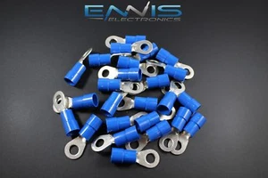 VINILO CALIBRE 6 ANILLO 5/16 5 PK CONECTOR TERMINAL CRIMPADO AWG GA OJO DE COCHE BVRT6516 - Imagen 1 de 4