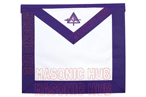 Masonic Royal & Select Master 100% Lambskin Apron - Exquisite Craftsmanship - Picture 1 of 1