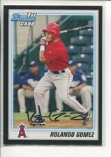 2010 Bowman Prospects Black Rolando Gomez BP56 Los Angeles Angels