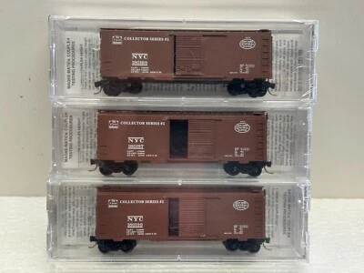 N Scale Micro Trains Special Run 93-41 Collector Interest #2 NYC Box Car 3-Pack - Image 1 of 3