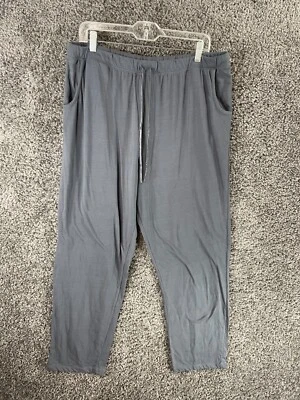 Pantalones de pijama Croft & Barrow para hombre XL azul marino con cordón cintura pierna recta calce suelto Foto 1 de 4