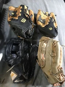 Lot of 4 Hall of Fame"~ Autograph Model Baseball Gloves - Picture 1 of 16
