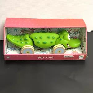DJECO CROC N ROLL PULL Children Play Fun Push & Pull Toys Agr 18mts+ Rare Find - Picture 1 of 13