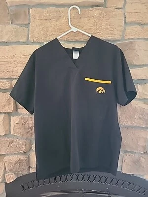 Iowa Hawkeye Scrub Top Size Small V-neck Chest Pocket/w Pants.  Lot Of (5)  - Image 1 of 4